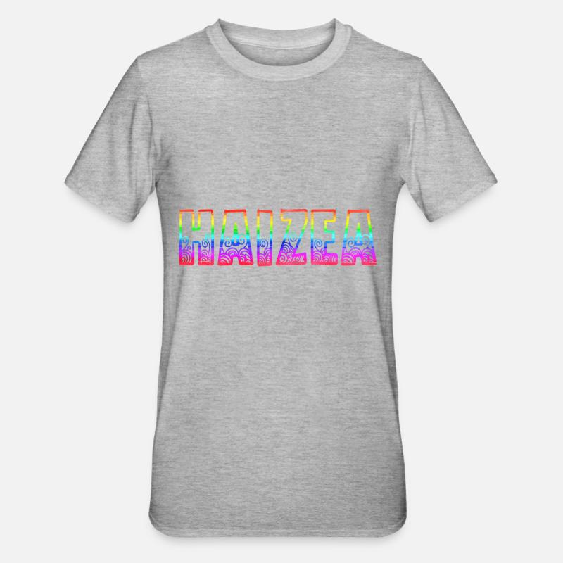 Haizea RS Arc-en-ciel - T-shirt polycoton Unisexe - gris chiné