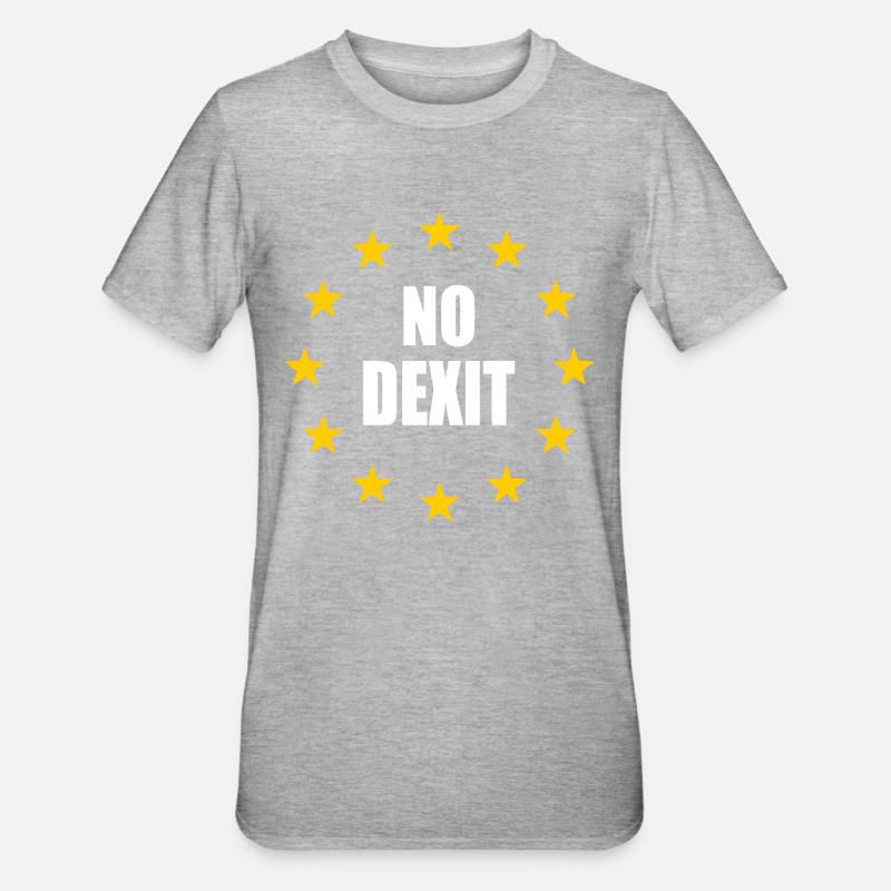 No dexit - Unisex Polycotton T-Shirt - heather grey