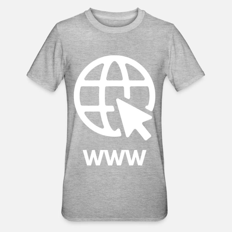 l'Internet - T-shirt polycoton Unisexe - gris chiné