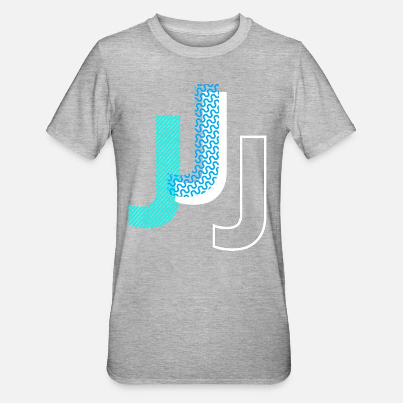 J - T-shirt polycoton Unisexe - gris chiné
