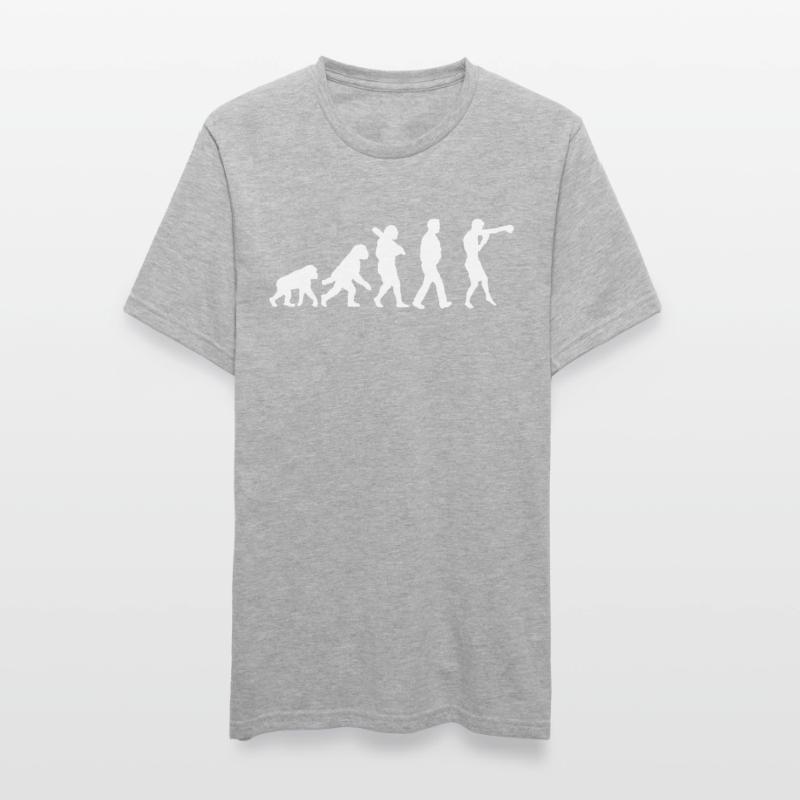 Evolution des Boxens Unisex Polycotton T-Shirt