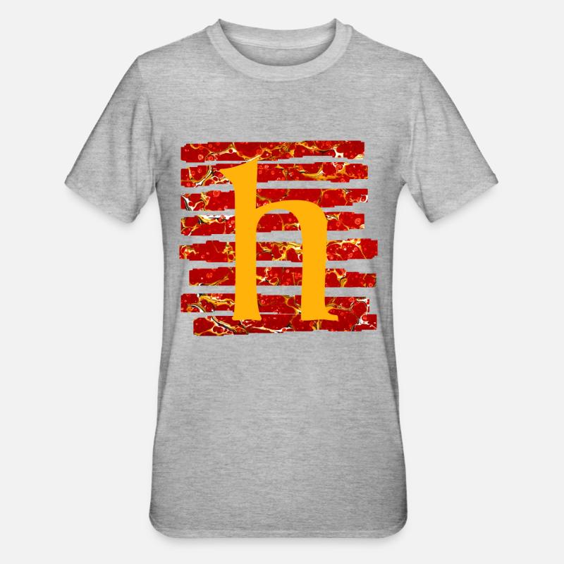 Stripes E 232 h - Unisex Polycotton T-Shirt - heather grey