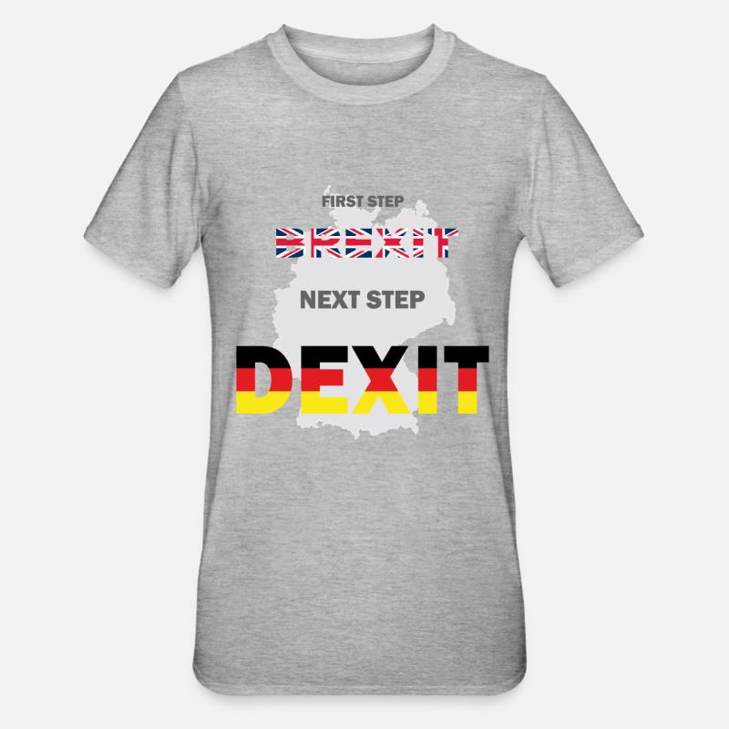 DEXIT - T-Shirt - Unisex Polycotton T-Shirt - Grau meliert