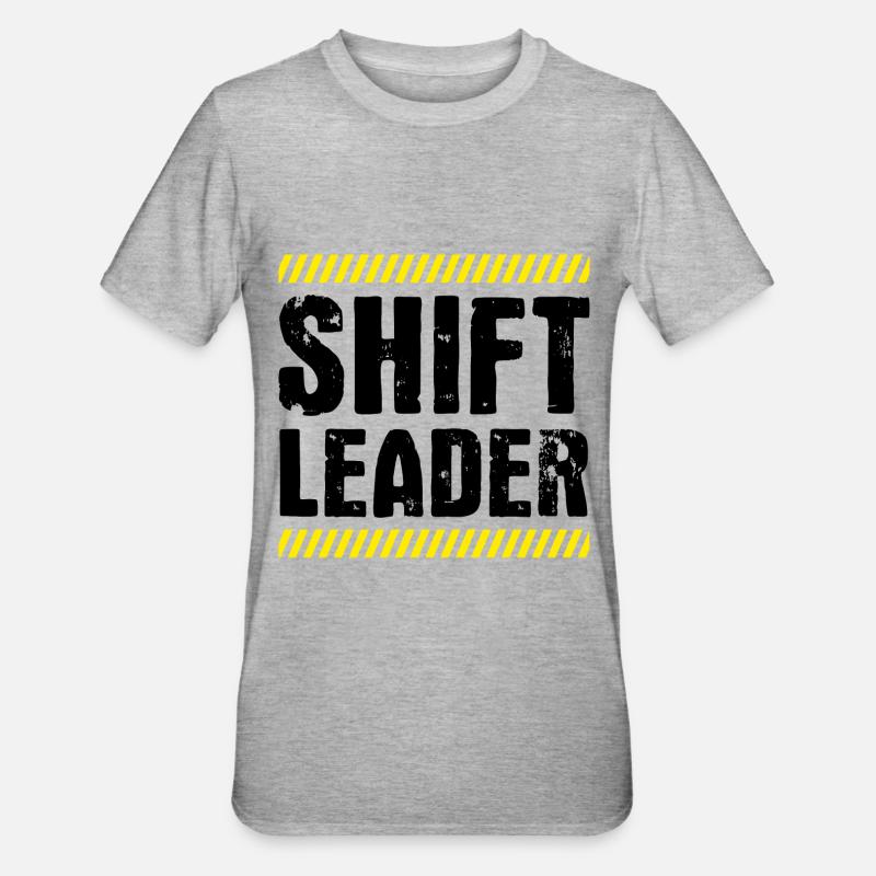 Chef de quart Shiftleader - T-shirt polycoton Unisexe - gris chiné