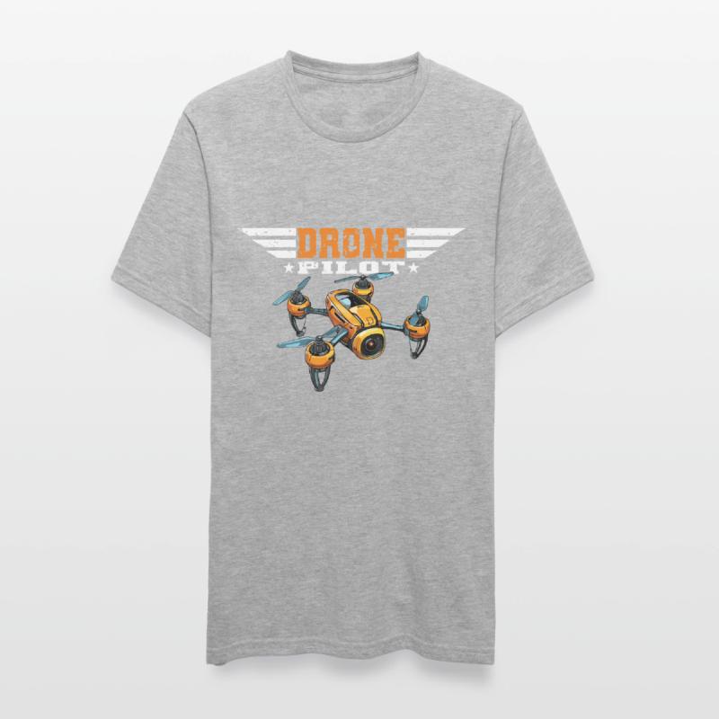 Drone Pilot Drones Copter FPV UAS Pilot Drone T-shirt polycoton Unisexe