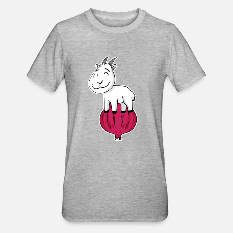 Oignon Chèvre Chèvre - T-shirt polycoton Unisexe - gris chiné