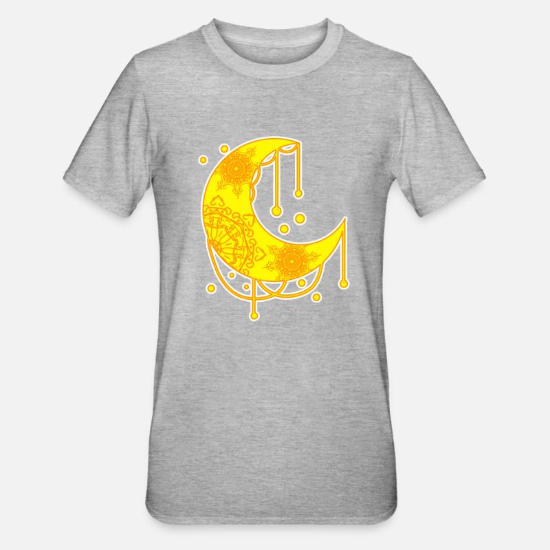 Crescent - Unisex Polycotton T-Shirt - heather grey