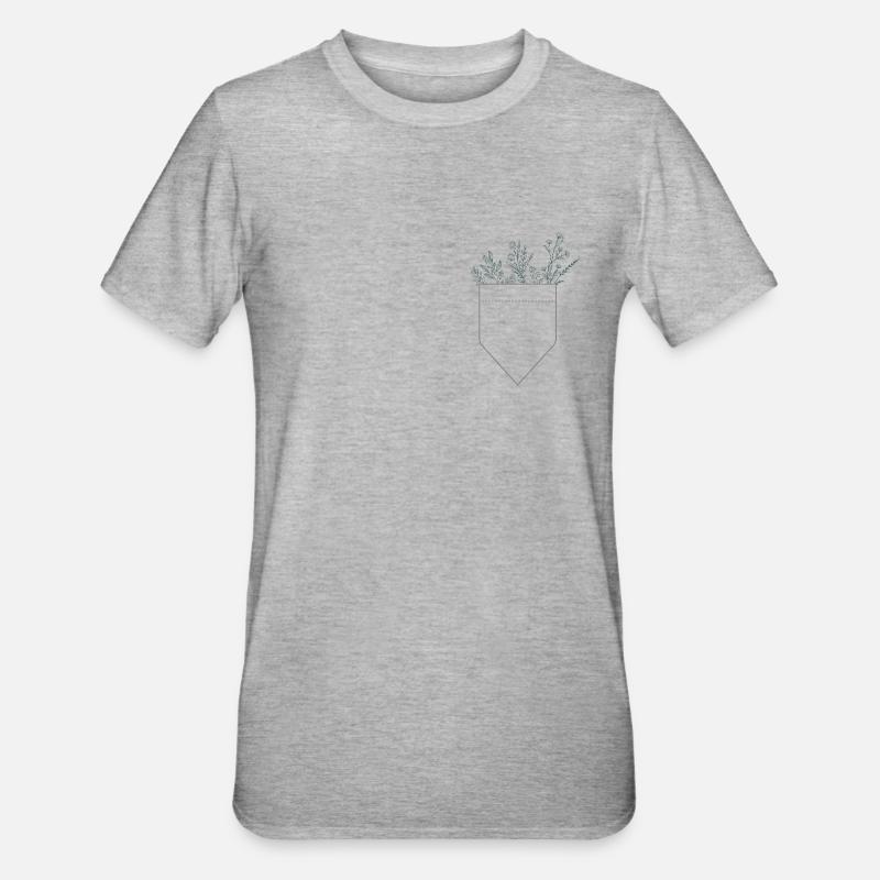 Planter fra pose - Unisex Polycotton T-skjorte - gråmelert