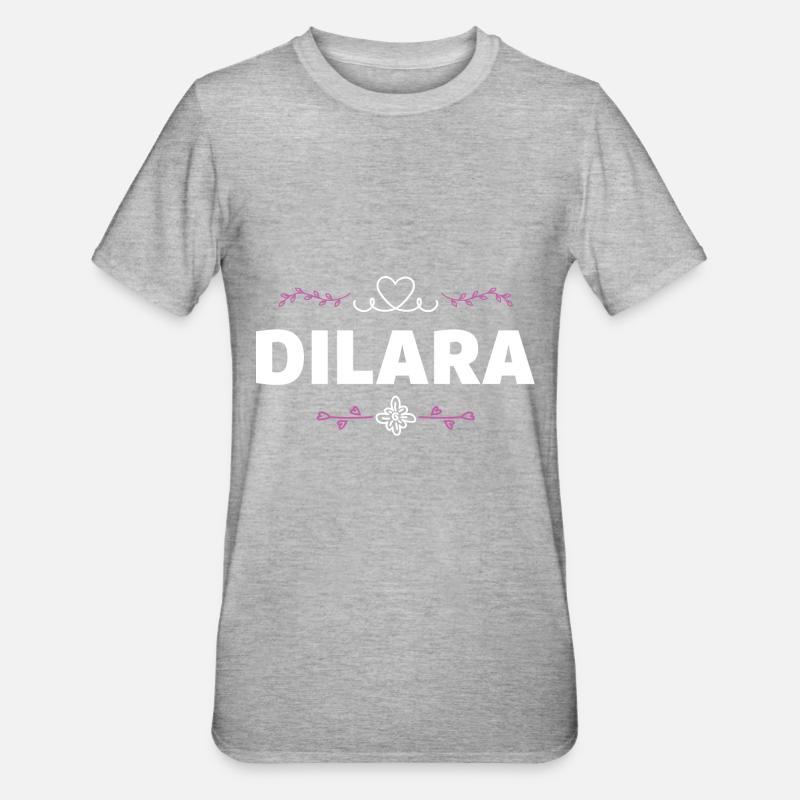 Dilara - Unisex Polycotton T-Shirt - Grau meliert
