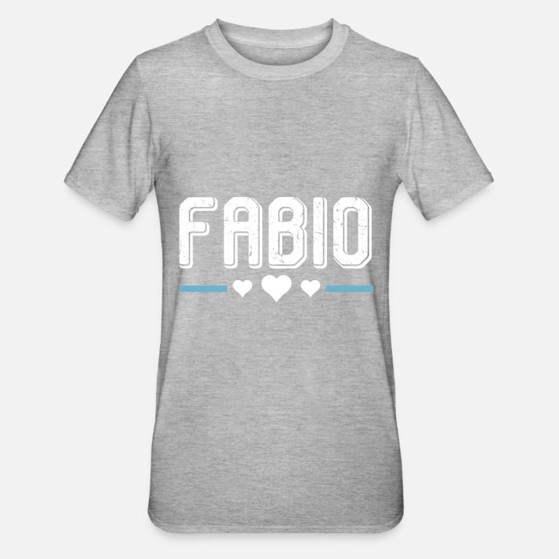 Fabio - Unisex Polycotton T-skjorte - gråmelert
