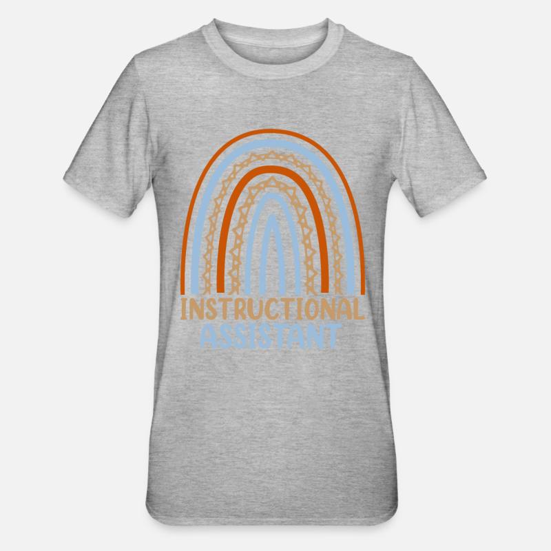 Conception d’assistant d’enseignement pour l’enseignement - T-shirt polycoton Unisexe - gris chiné