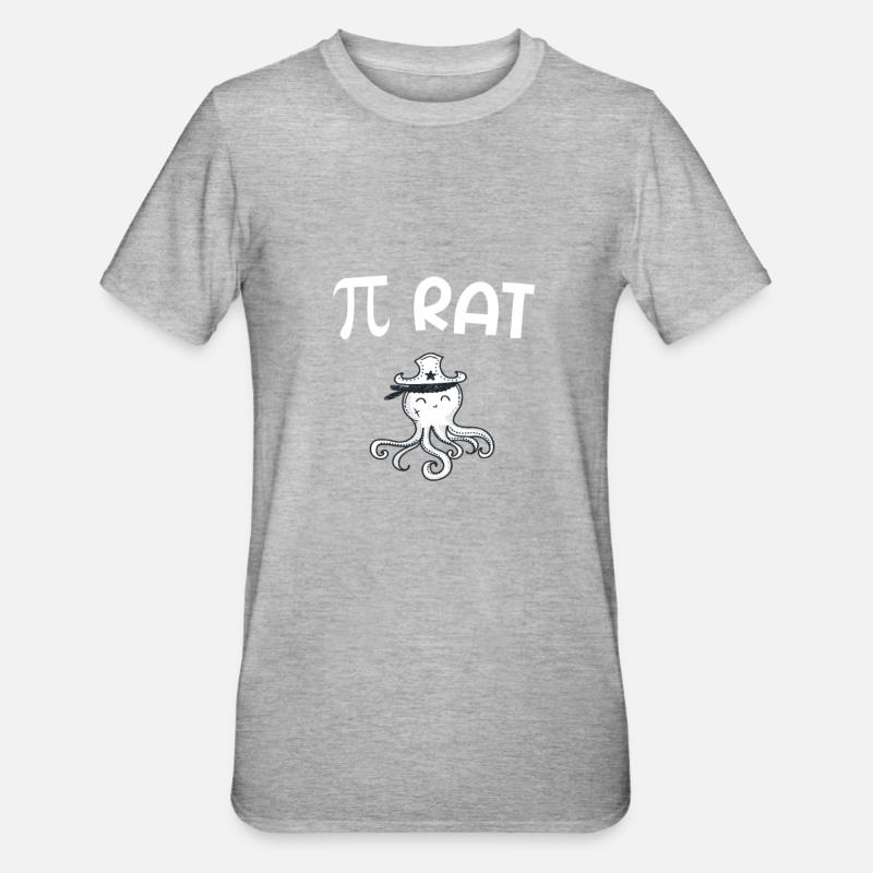 Pirate Pirate Math Math - Unisex Polycotton T-Shirt - heather grey