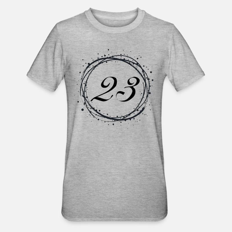 23 - Unisex Polycotton T-Shirt - heather grey