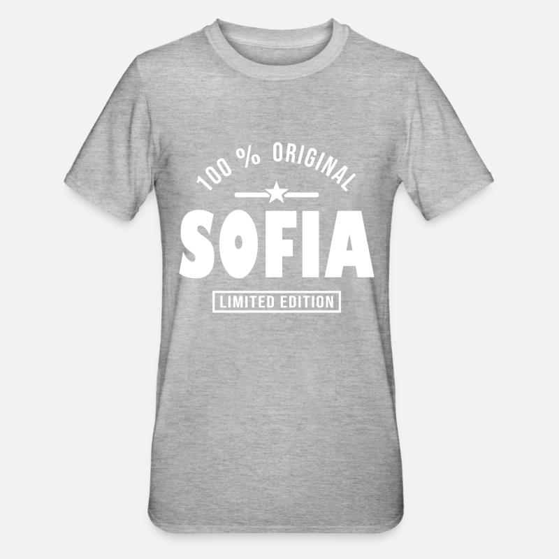 Sofia, sofia - T-shirt polycoton Unisexe - gris chiné