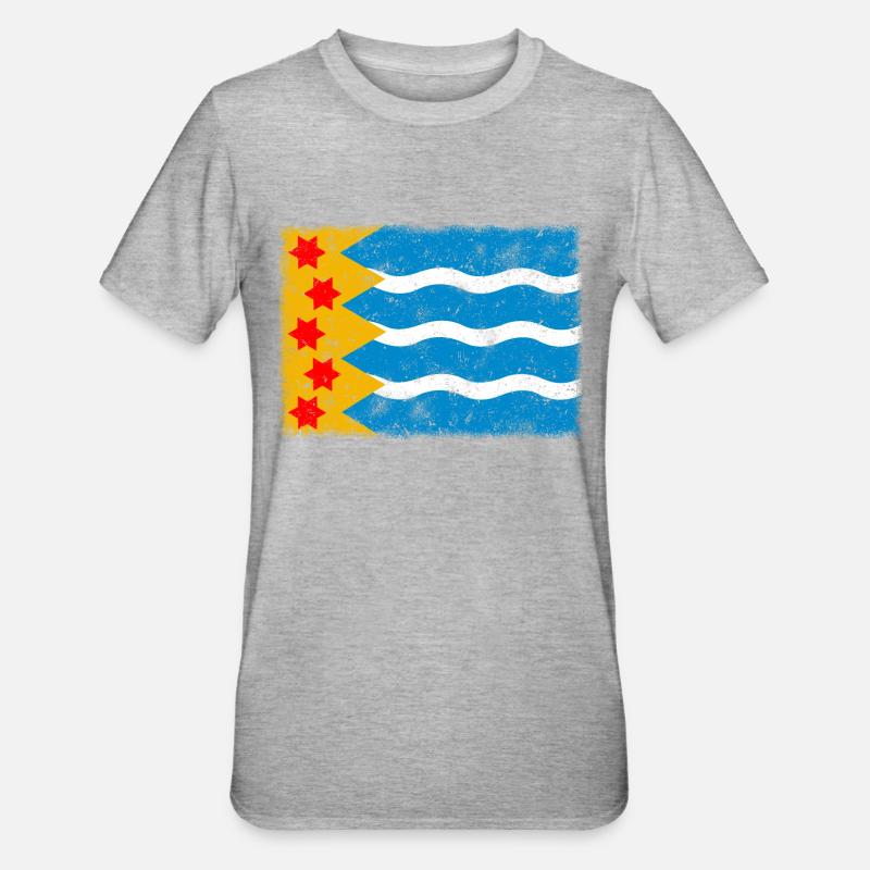 Oldambt - T-shirt polycoton Unisexe - gris chiné