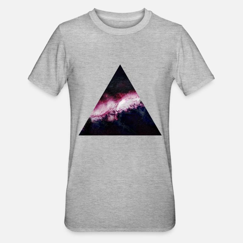 triangle galaxy galaxie du triangle - T-shirt polycoton Unisexe - gris chiné