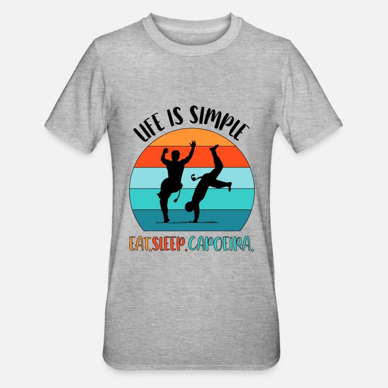 Capoeira - T-shirt polycoton Unisexe - gris chiné