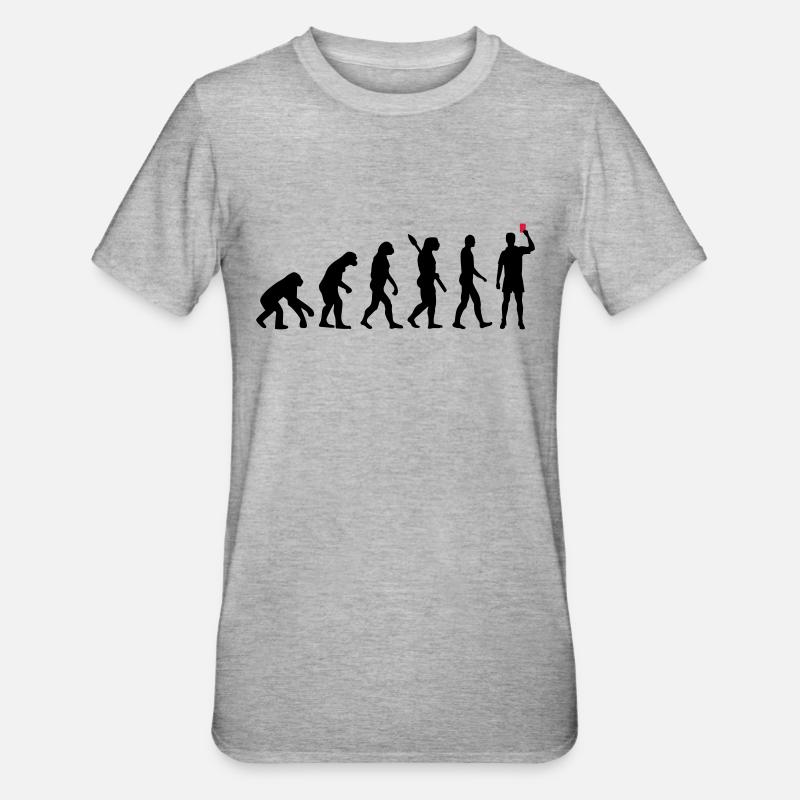 Evolution Referee - Unisex Polycotton T-Shirt - heather grey