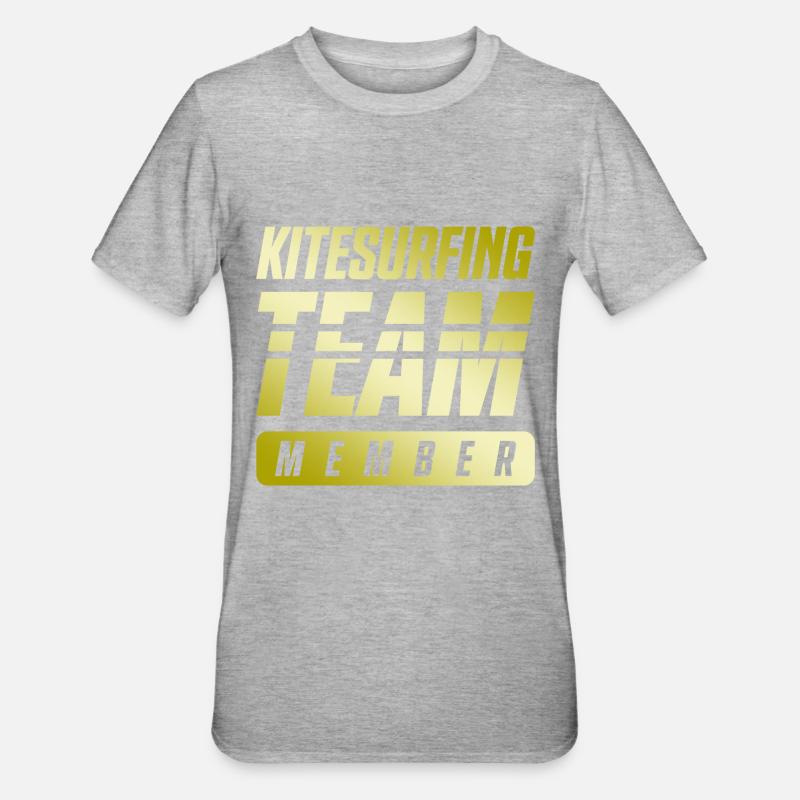 Équipe de kitesurf - T-shirt polycoton Unisexe - gris chiné