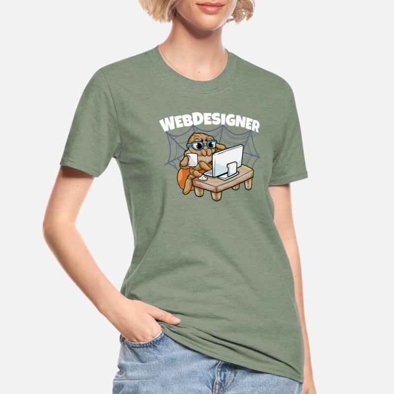 Webdesign Spider Programming Programmer IT Unisex Polycotton T-Shirt