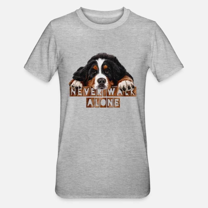 Bouvier bernois - T-shirt polycoton Unisexe - gris chiné