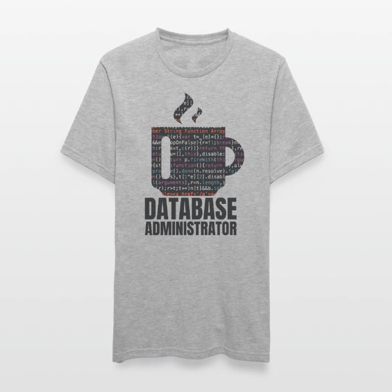 Données de base de données SQL Programmer Administration T-shirt polycoton Unisexe