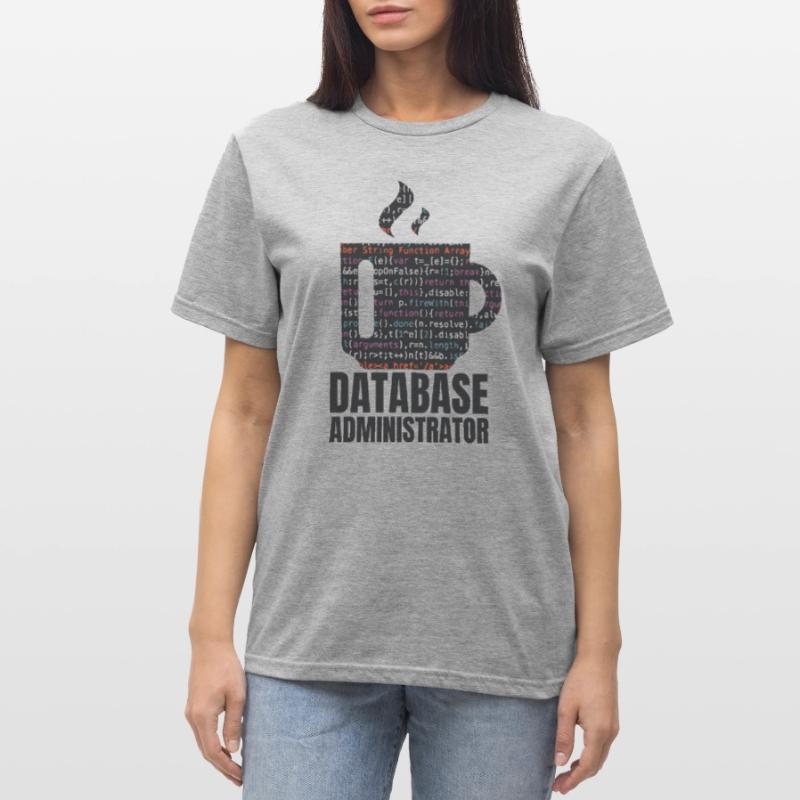 Données de base de données SQL Programmer Administration T-shirt polycoton Unisexe
