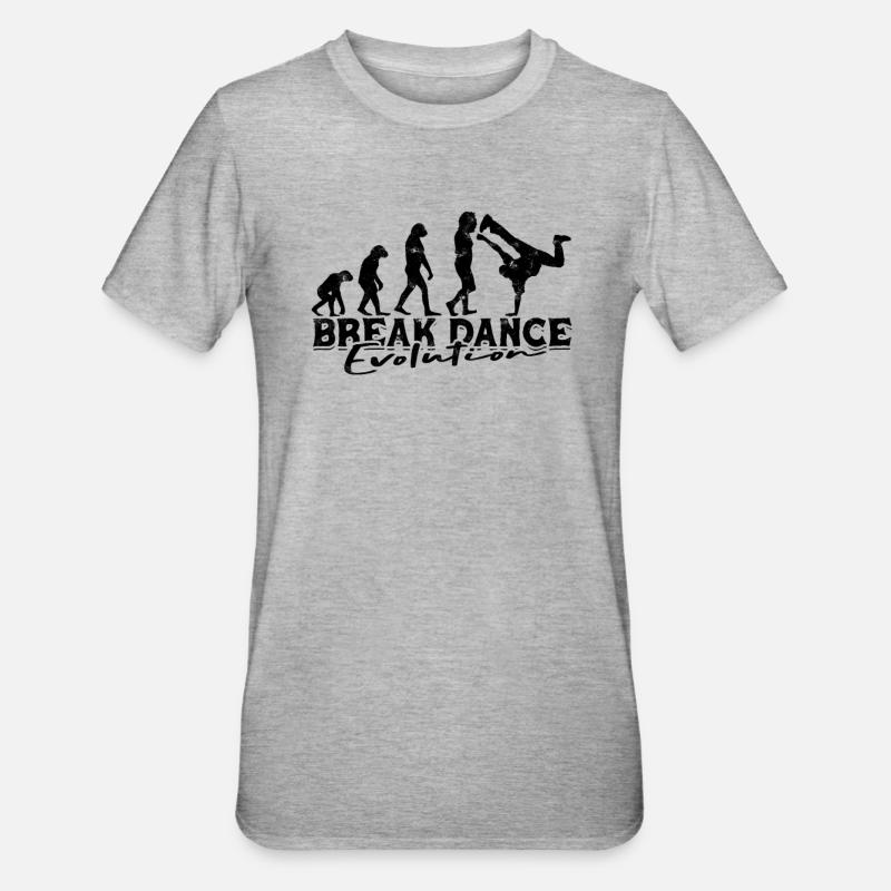 Break Dance Evolution - break dance - T-shirt polycoton Unisexe - gris chiné
