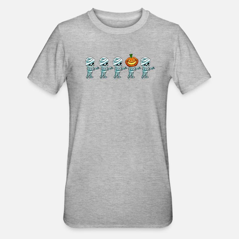 Mummies Different Pumpkin - Unisex Polycotton T-Shirt - heather grey