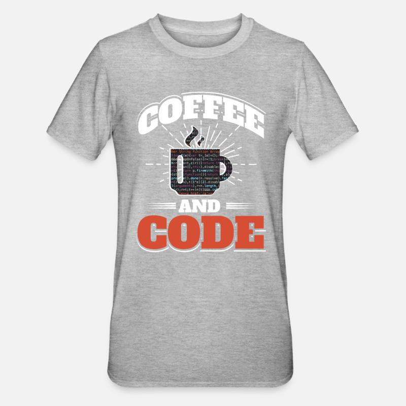 Software Computer Developer - Unisex Polycotton T-Shirt - heather grey