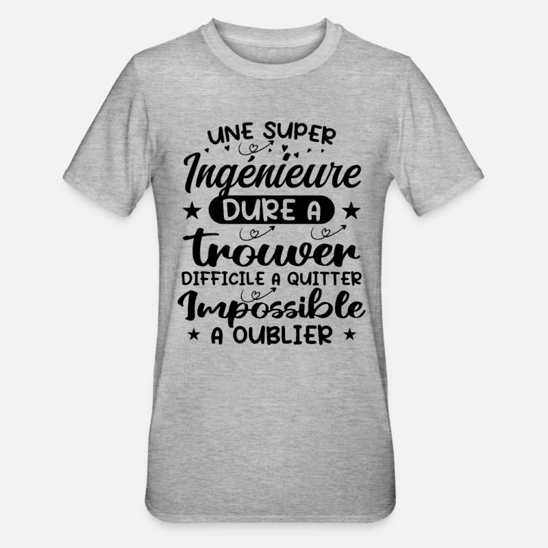 A Super Engineer - Engineer Gift - Unisex Polycotton T-Shirt - heather grey