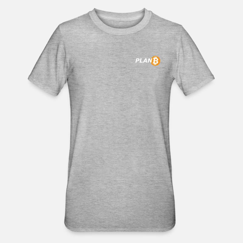 Plan B - Unisex Polycotton T-Shirt - Grau meliert