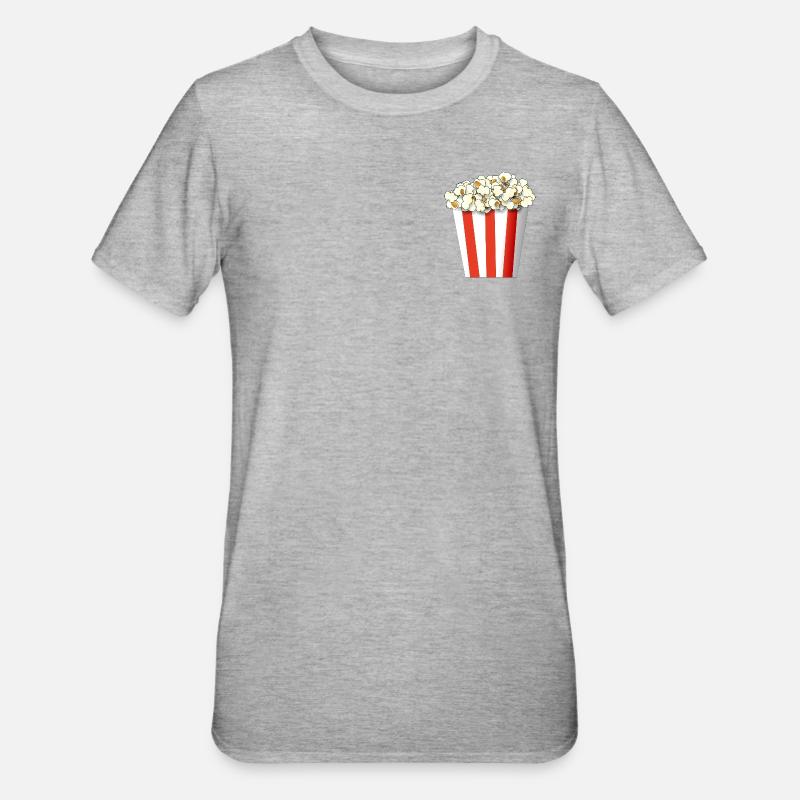 Pop-corn - T-shirt polycoton Unisexe - gris chiné