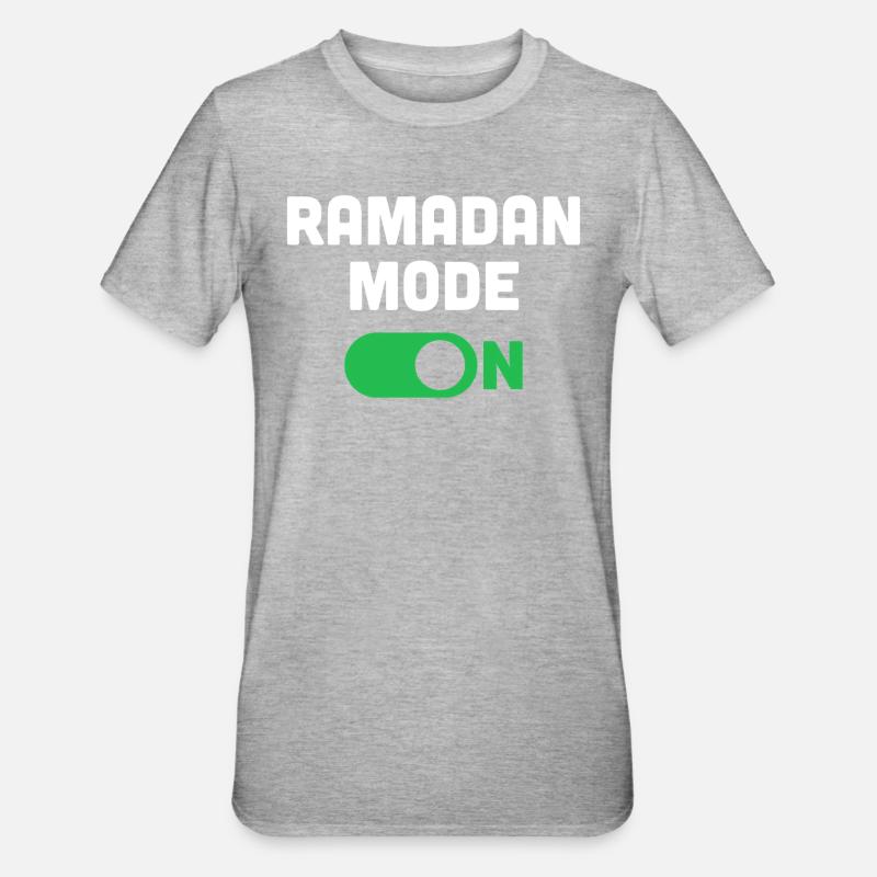 Mode Ramadan activé - T-shirt polycoton Unisexe - gris chiné