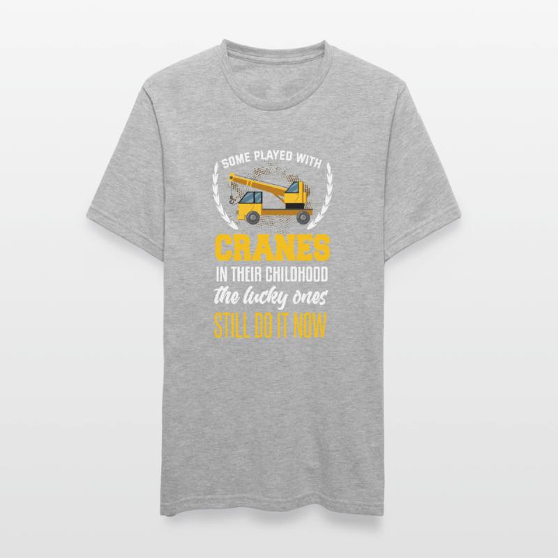 Crane operator Crane operator construction site work Unisex Polycotton T-Shirt