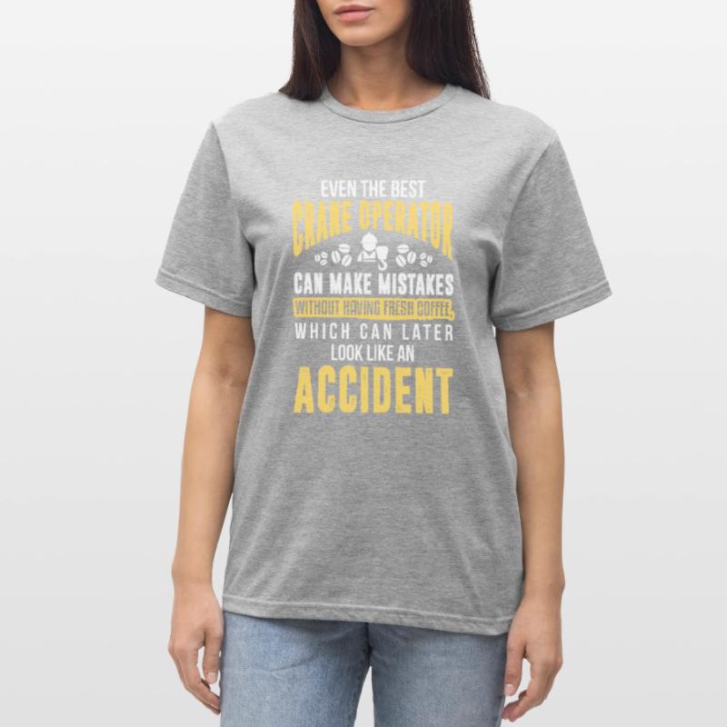 Crane operator Crane operator construction site work Unisex Polycotton T-Shirt
