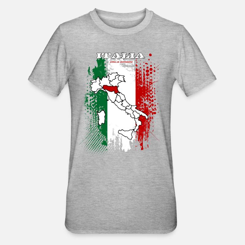 Emilia Romagna - Unisex Polycotton T-Shirt - heather grey