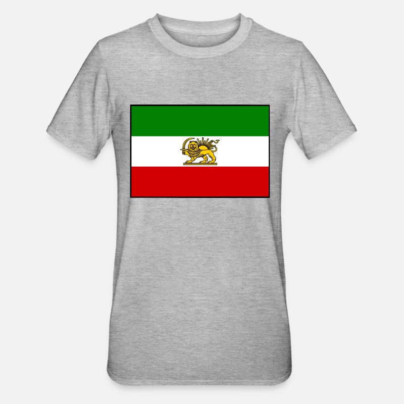 IRAN - T-shirt polycoton Unisexe - gris chiné