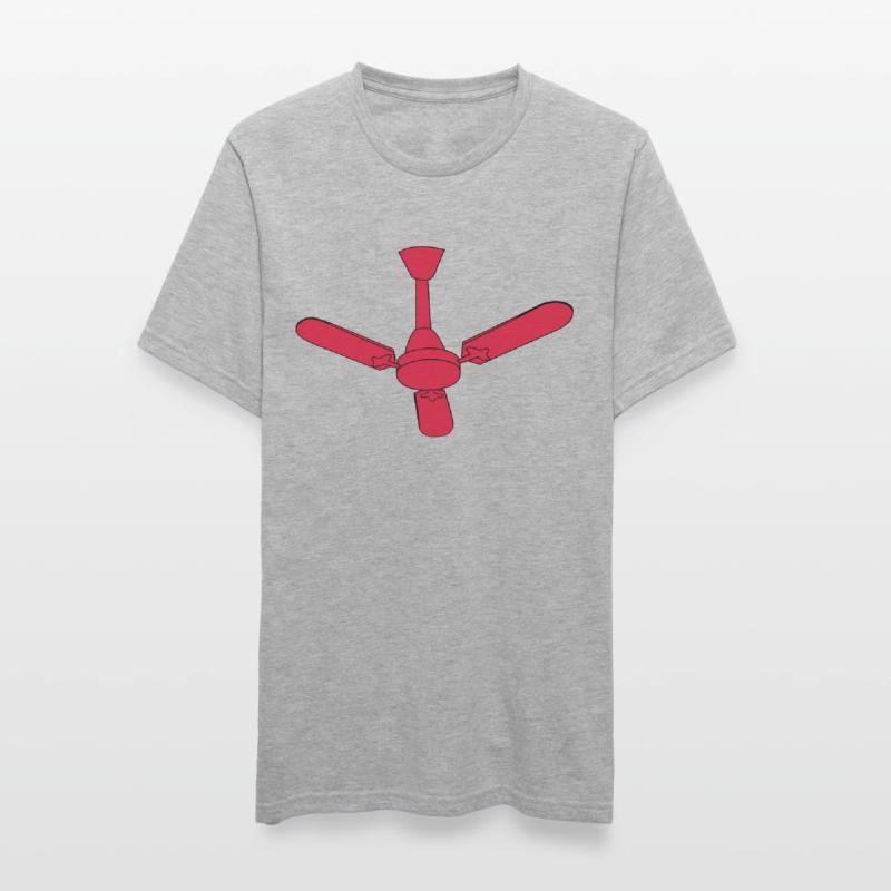 Ventilator Decke Wind Geschenkidee schnell Unisex Polycotton T-Shirt