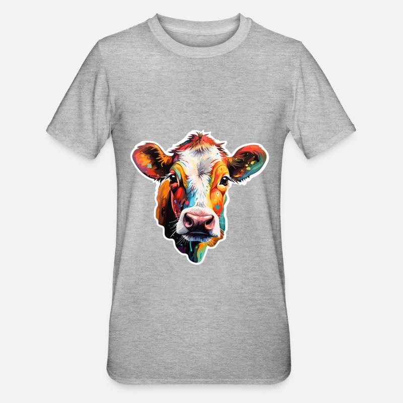 Beef variegated - Unisex Polycotton T-Shirt - heather grey