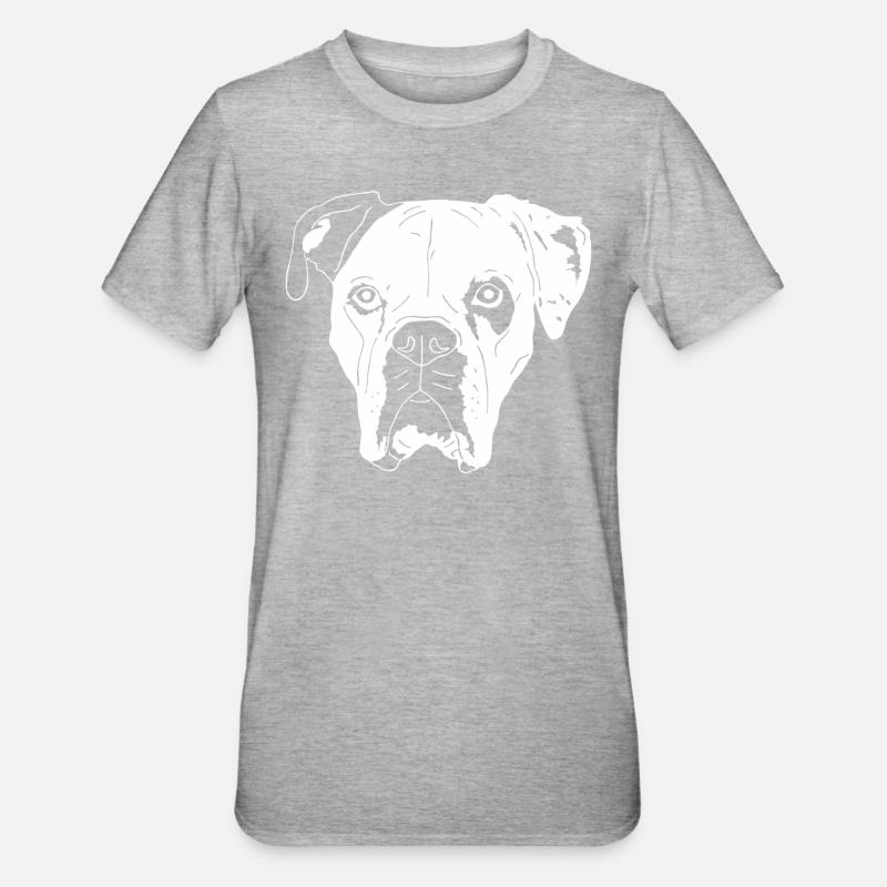 Boxer Mix - Unisex Polycotton T-Shirt - Grau meliert