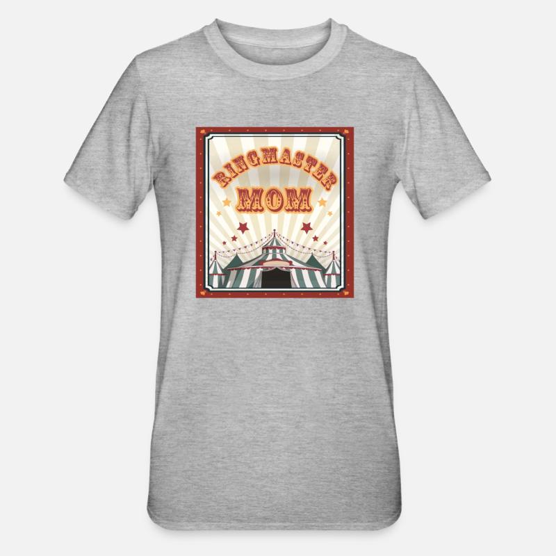 Ringmaster Mom Stunt-Performance-Arena - Unisex Polycotton T-Shirt - Grau meliert