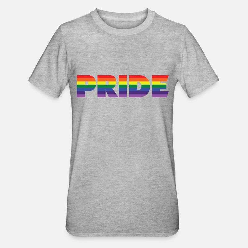 Fierté CSD - T-shirt polycoton Unisexe - gris chiné