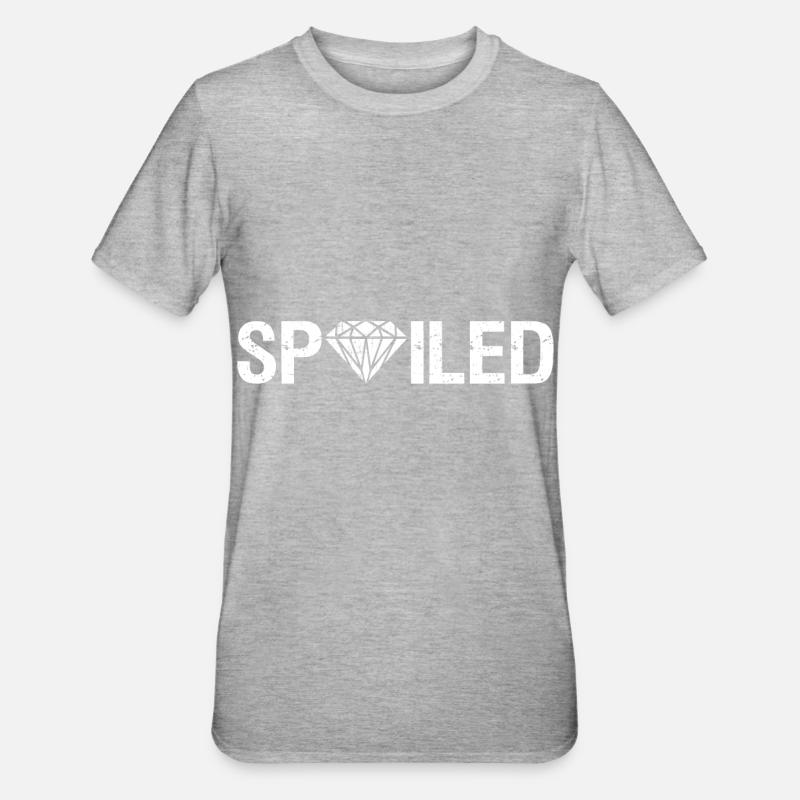 Spoiled Diamond - Unisex Polycotton T-Shirt - heather grey