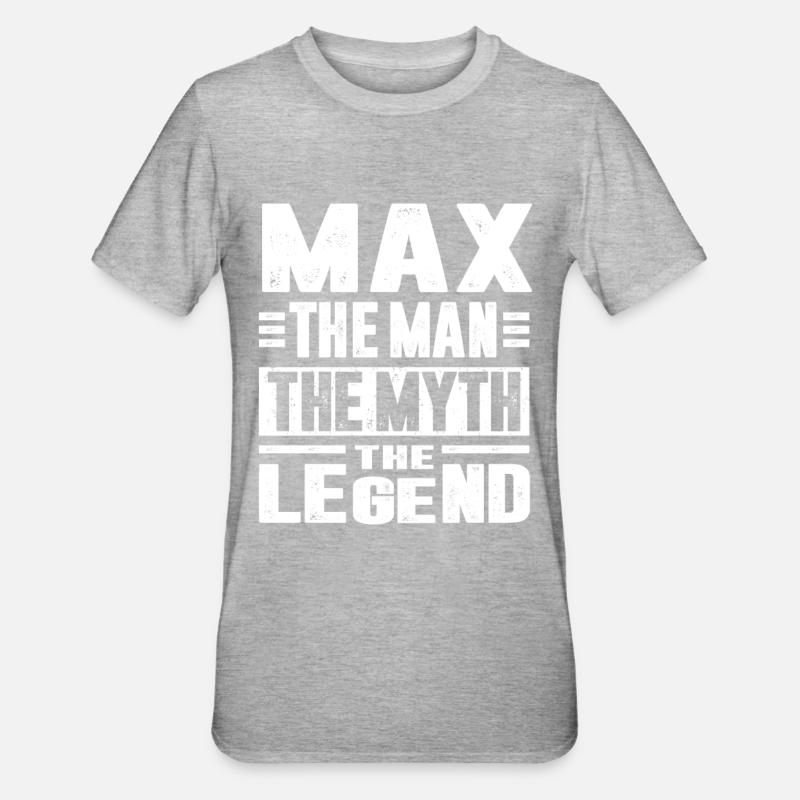 max - T-shirt polycoton Unisexe - gris chiné