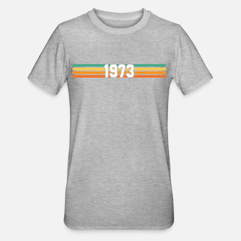 retro 1973 - T-shirt polycoton Unisexe - gris chiné