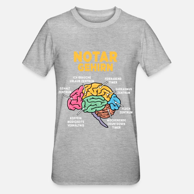 Notar - Unisex Polycotton T-Shirt - Grau meliert