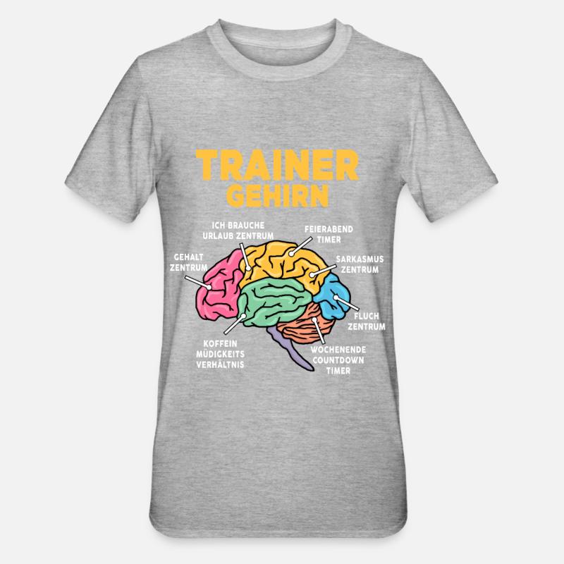 Trainer - Unisex Polycotton T-Shirt - Grau meliert