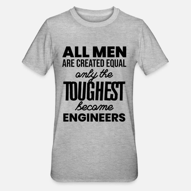 engineer - Unisex Polycotton T-Shirt - heather grey