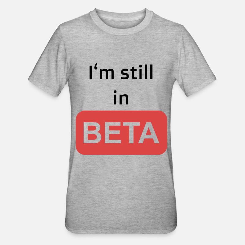Beta - T-shirt polycoton Unisexe - gris chiné